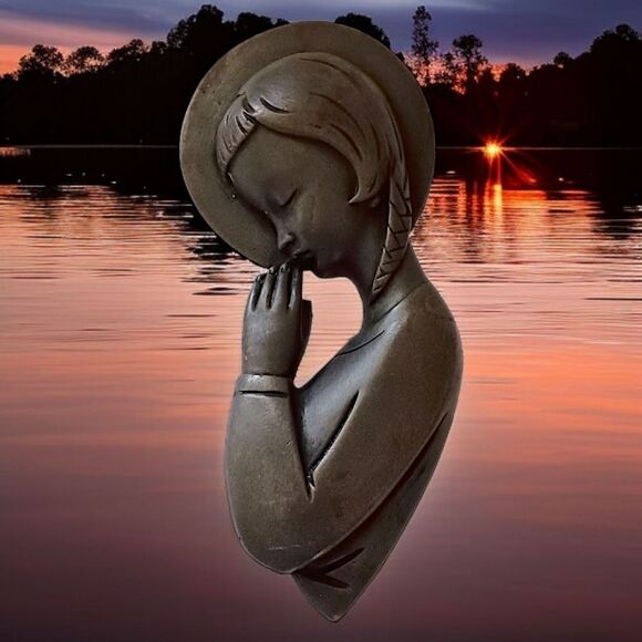 Wild Goose Studio Cast Wall Decor Plaque Madonna of Mercy Virgin Mary Ireland - Picture 15 of 15